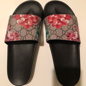 Gucci Floral Slides / Sandals